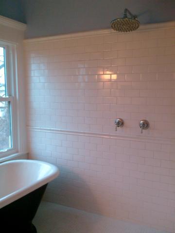 Renovated Bathroom - New Tile Shower Renovated Bathroom - New Tile Shower