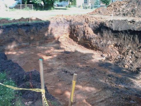 Digging the Foundation Hole